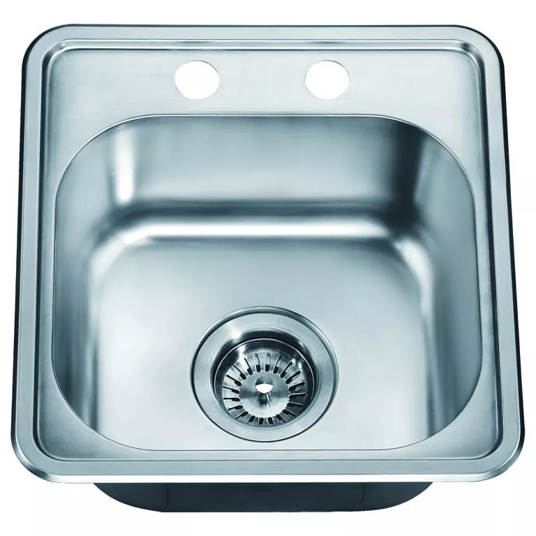 Top Mount Single Bowl Bar Sink with Two Pre-cut Faucet Holes material