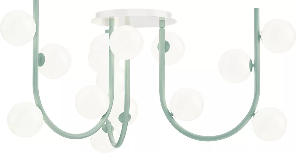 18-Light MTO Fixed Pendant - Stratton Blue material