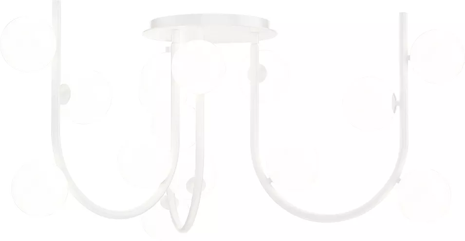 15-Light MTO Fixed Pendant - Oxford White material