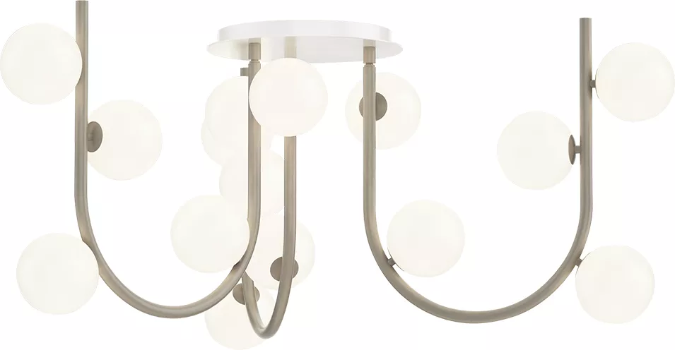 15-Light MTO Fixed Pendant - Taupe material