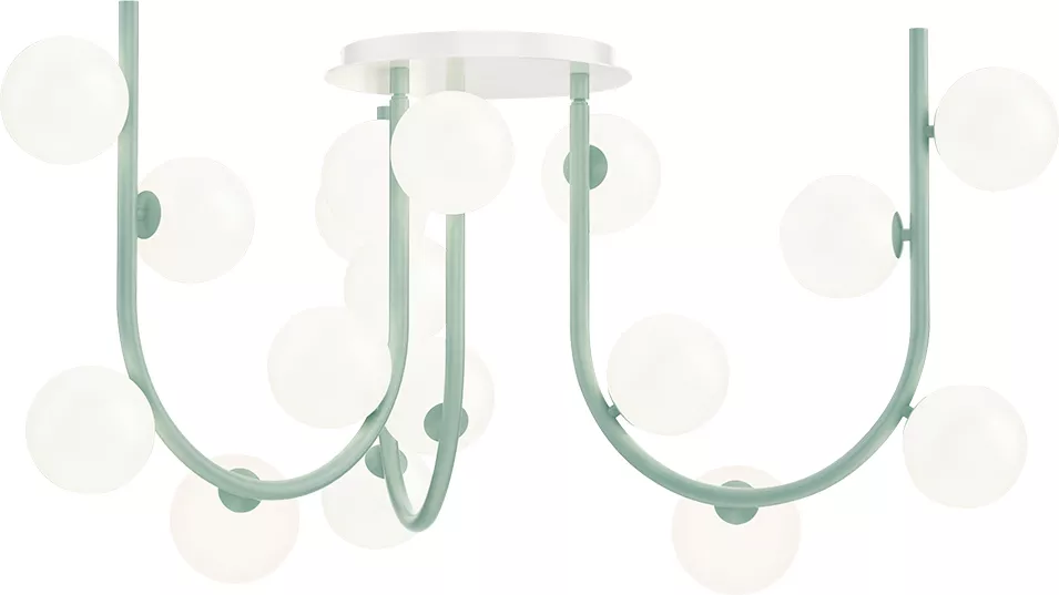 15-Light MTO Fixed Pendant - Stratton Blue material