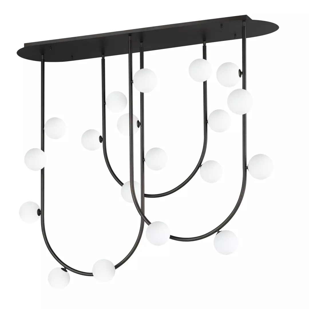 Contour 19-Light Fixed Stem Ceiling Light 3000K material