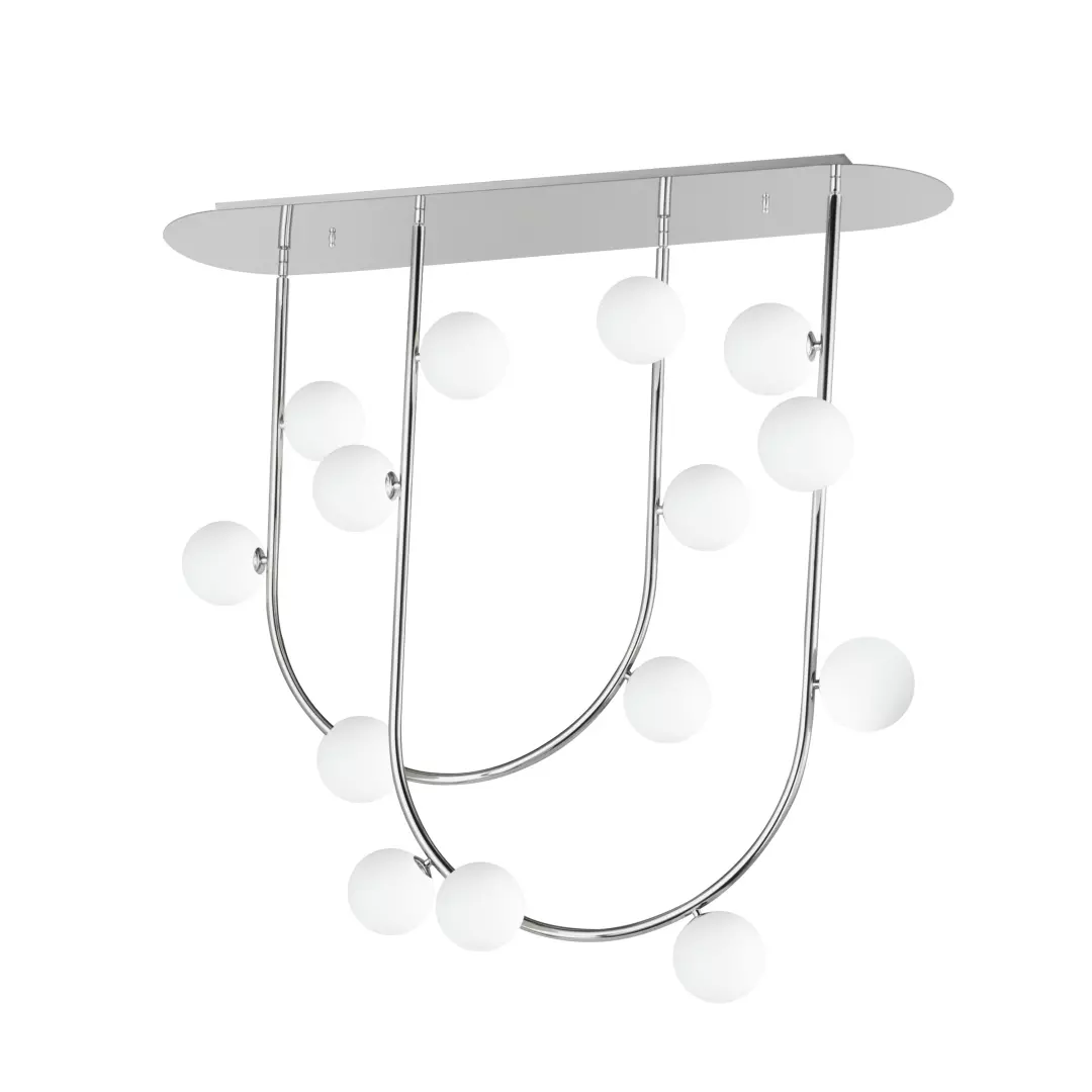 Contour 14-Light Fixed Stem Ceiling Light 4000K material