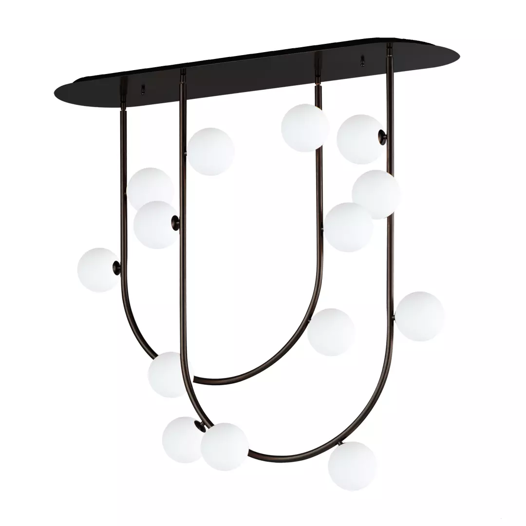 Contour 14-Light Fixed Stem Ceiling Light 3000K material