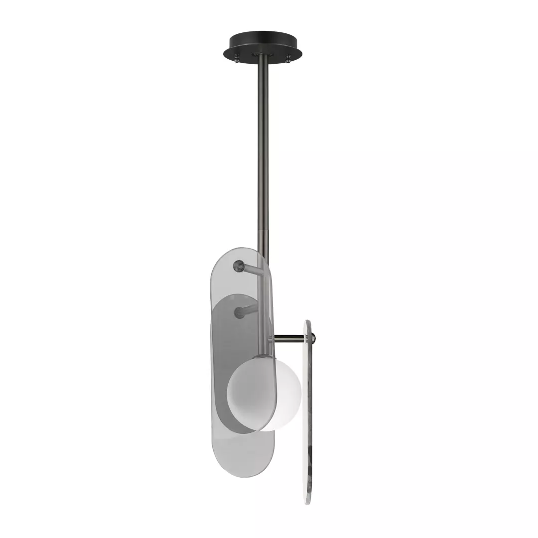 Megalith Stem Hung Pendant - Mirror Smoke material