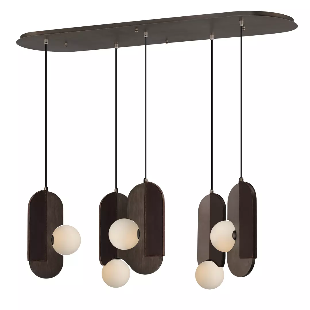 Stitched 5-Light Pendant material