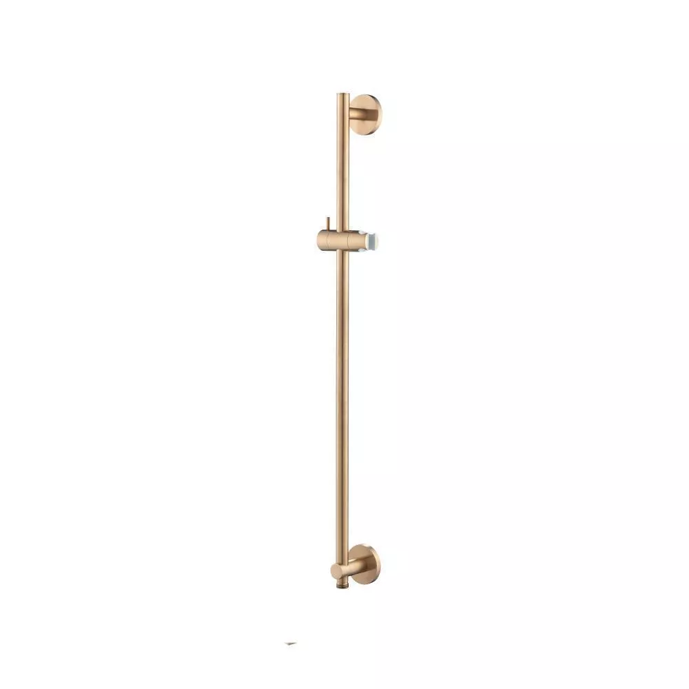Brushed Bronze PVD Shower Slide Bar With Integrated Wall Elbow material