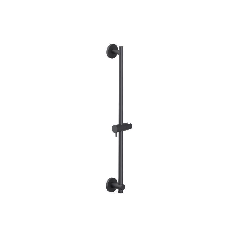 Dark Grey Shower Slide Bar With Integrated Wall Elbow material