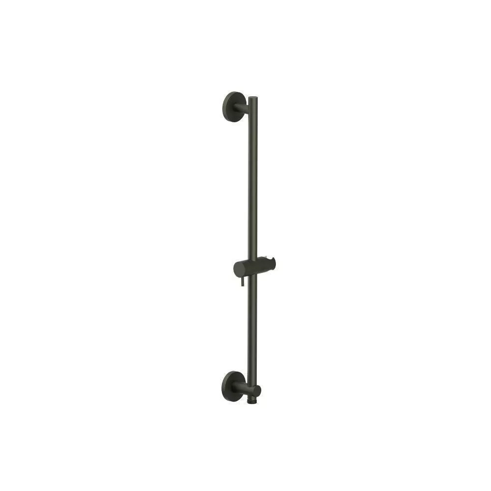 Dark Green Shower Slide Bar With Integrated Wall Elbow material