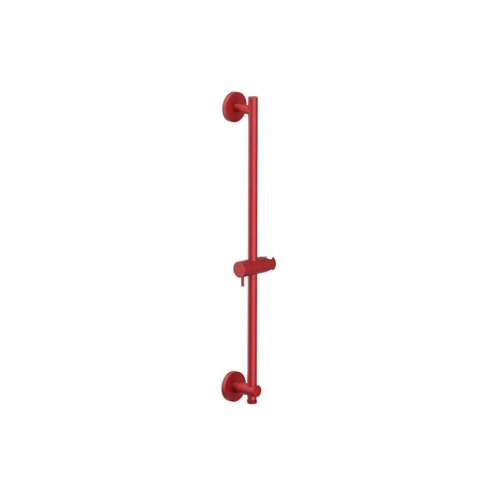 Deep Red Shower Slide Bar With Integrated Wall Elbow material