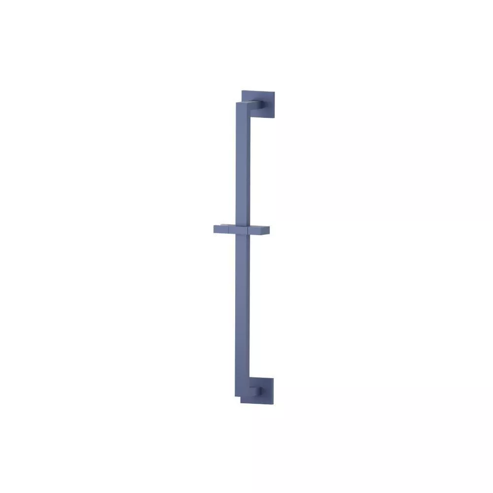 Navy Blue Shower Slide Bar With Integrated Wall Elbow material