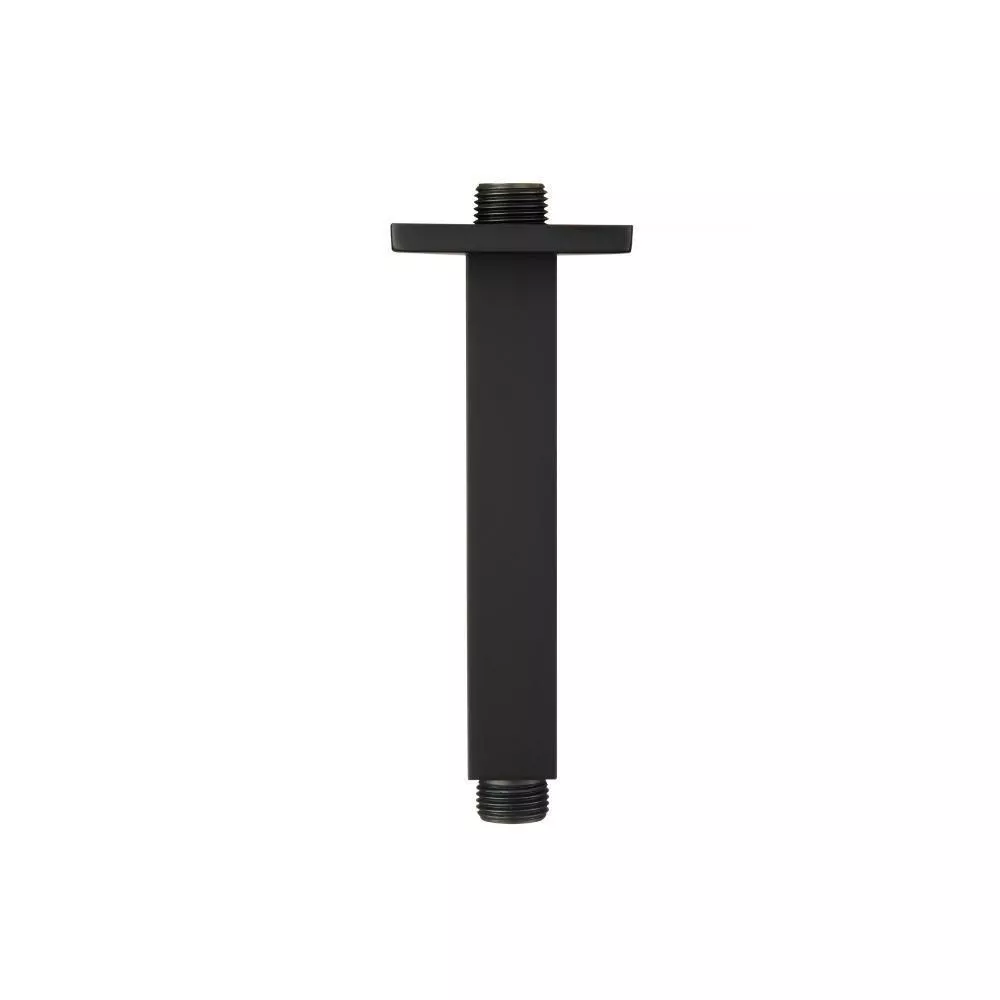 Matte Black Ceiling Mount Shower Arm - 6" material