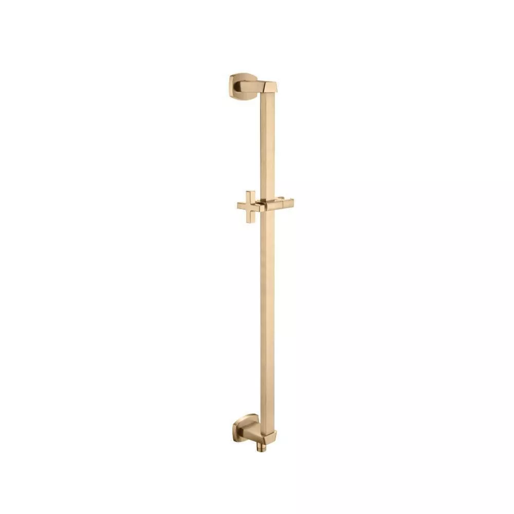 Brushed Bronze PVD Shower Slide Bar With Integrated Wall Elbow material
