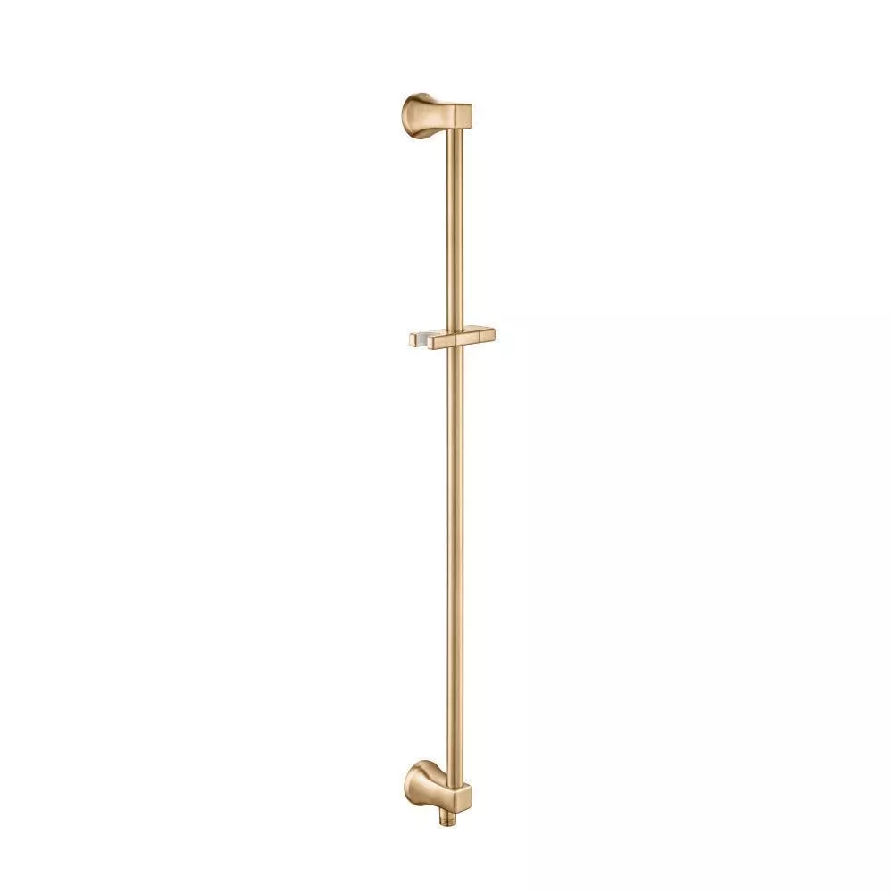 Brushed Bronze PVD Shower Slide Bar With Integrated Wall Elbow material