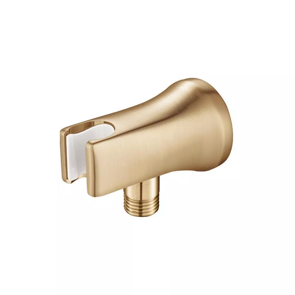 Brushed Bronze PVD Wall Elbow With Holder Combo material