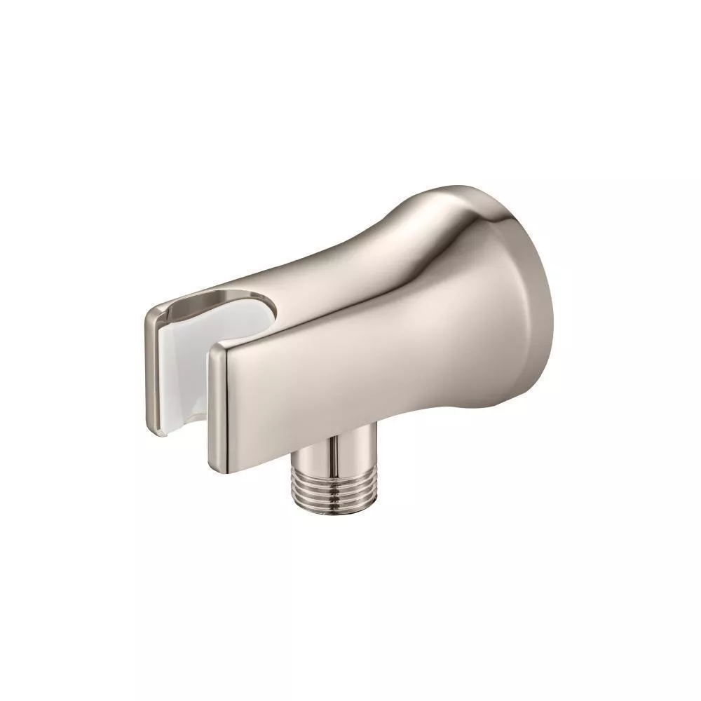 Polished Nickel PVD Wall Elbow With Holder Combo material