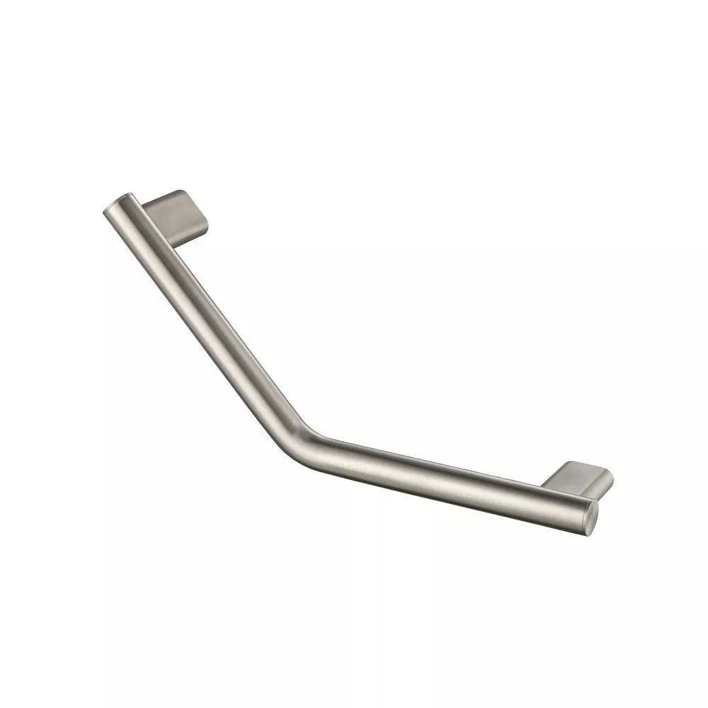 Brushed Nickel PVD Angled Shower Grab Bar - 18" material