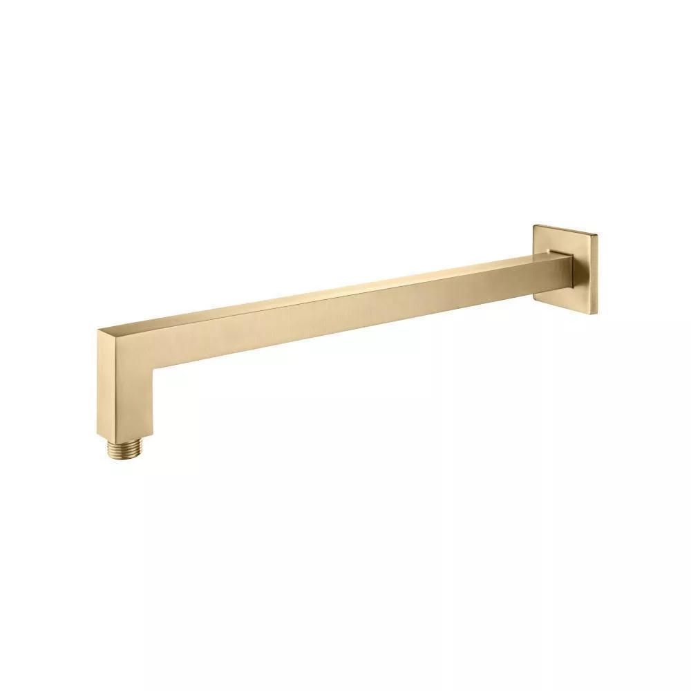 Brushed Bronze PVD Wall Mount Square Shower Arm - 16" (400mm) - With Flange material