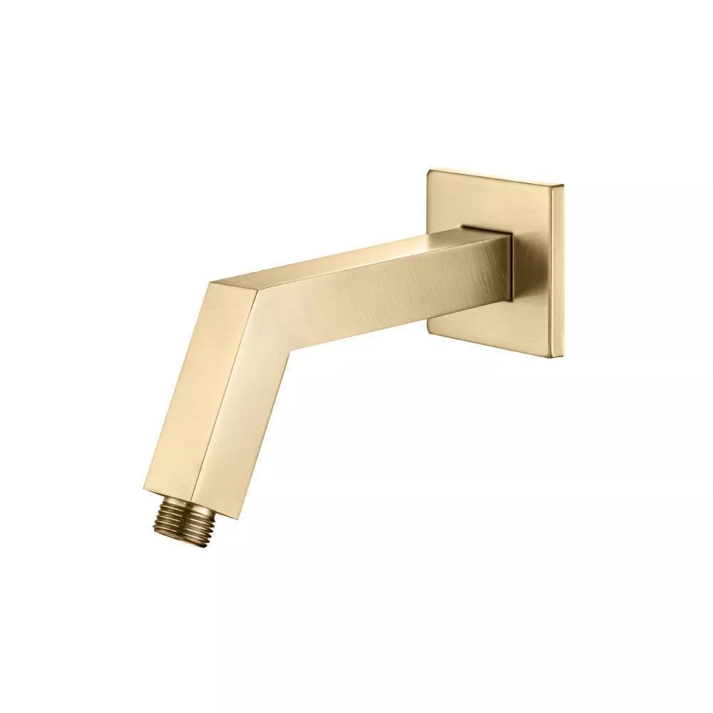 Brushed Bronze PVD Square Shower Arm With Flange - 7" - With Flange material