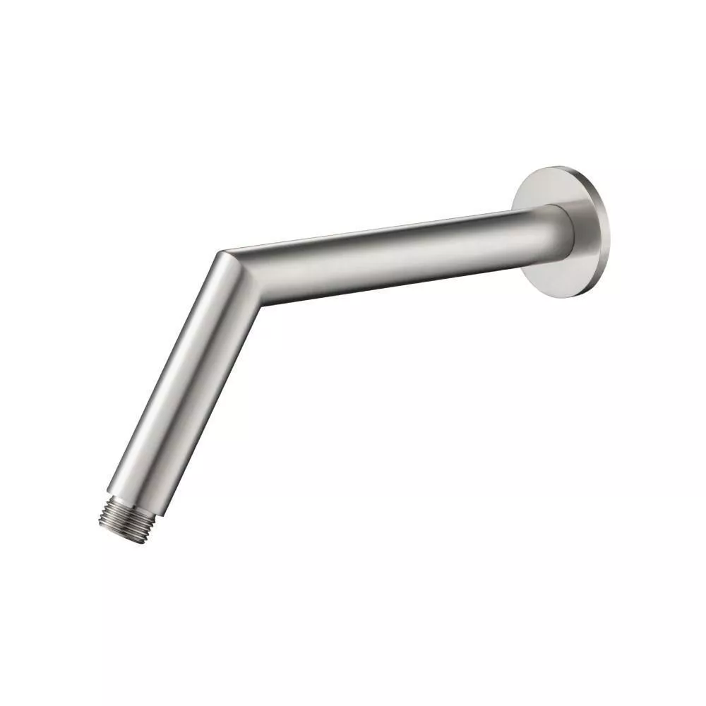 Brushed Nickel PVD Round Shower Arm With Flange - 10" - With Flange material