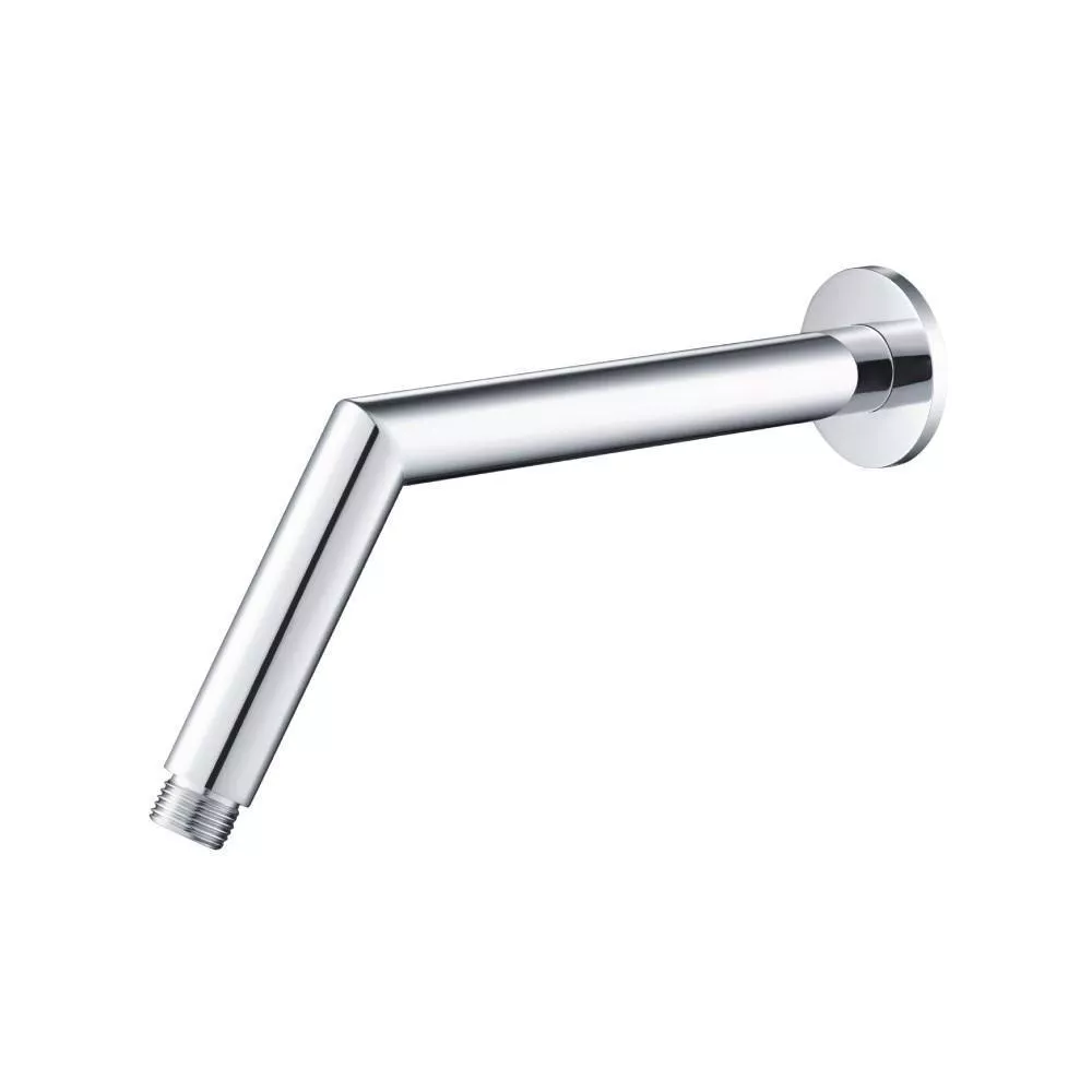 Chrome Round Shower Arm With Flange - 10" - With Flange material