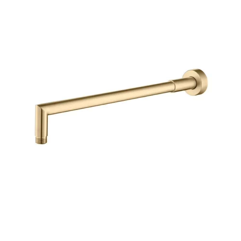 Brushed Bronze PVD Wall Mount Round Shower Arm - 16" (400mm) - With Flange material