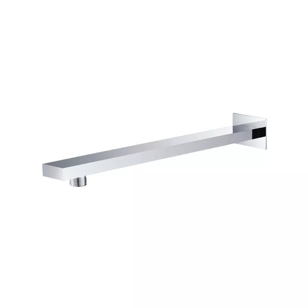Chrome Wall Mount Shower Arm - 15" (385mm) - With Flange material