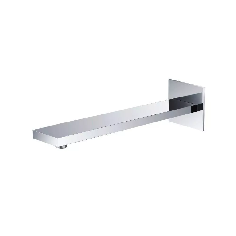 Polished Nickel PVD Wall Mount Shower Arm - 16" (400mm) - With Flange material