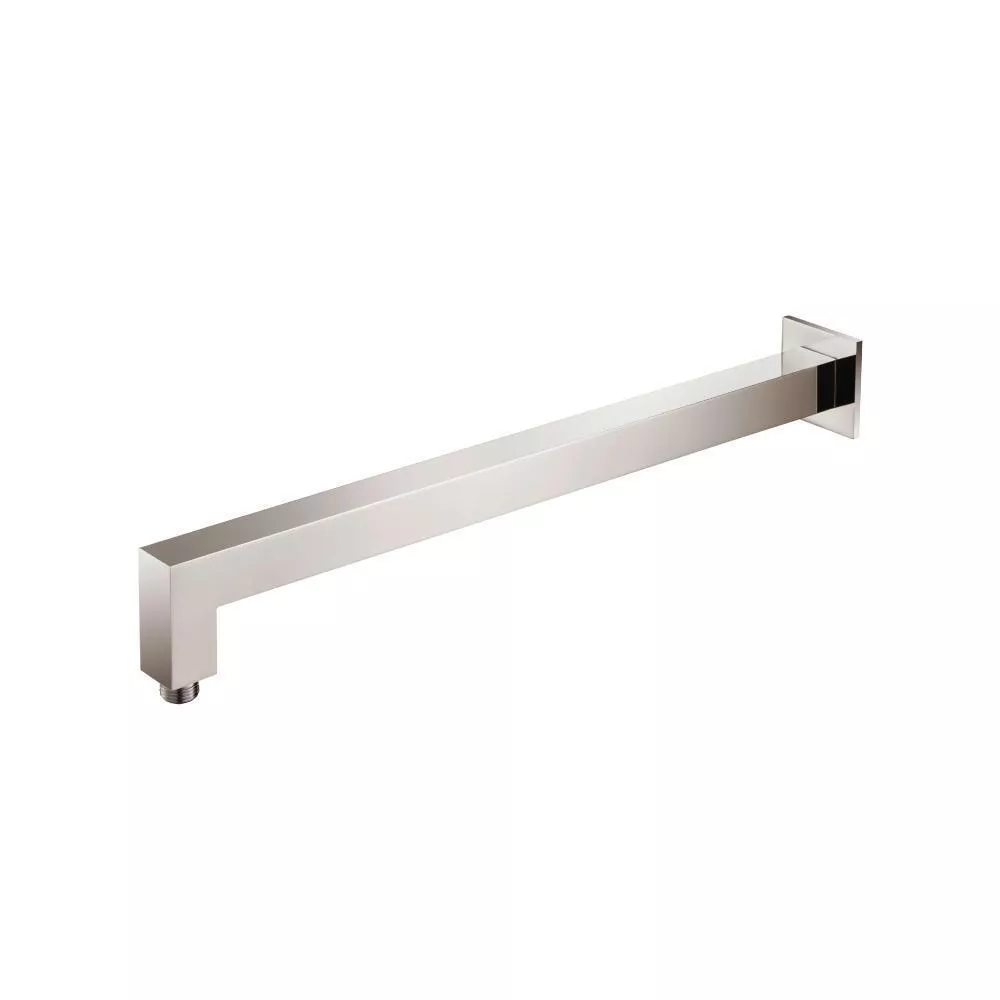 Polished Nickel PVD Wall Mount Square Shower Arm - 20" - With Flange material
