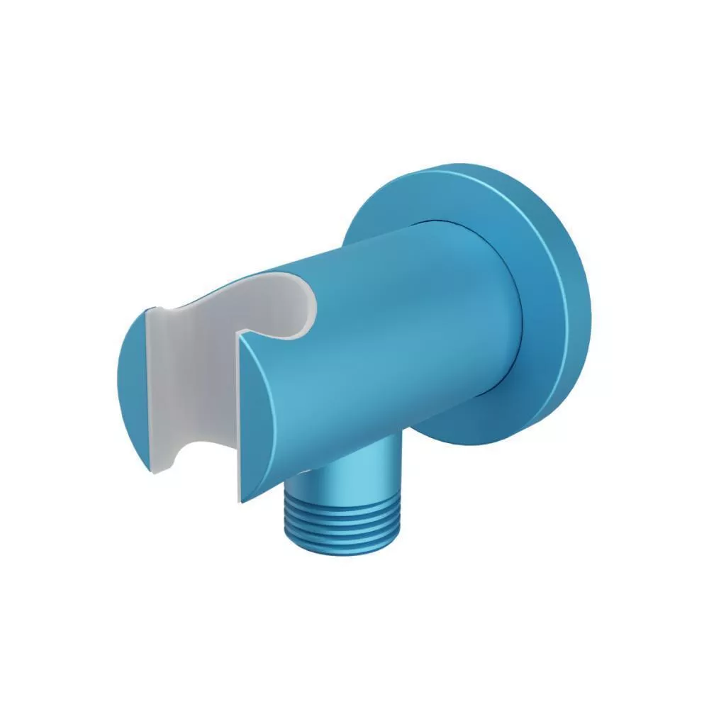 Sky Blue Wall Elbow With Holder material