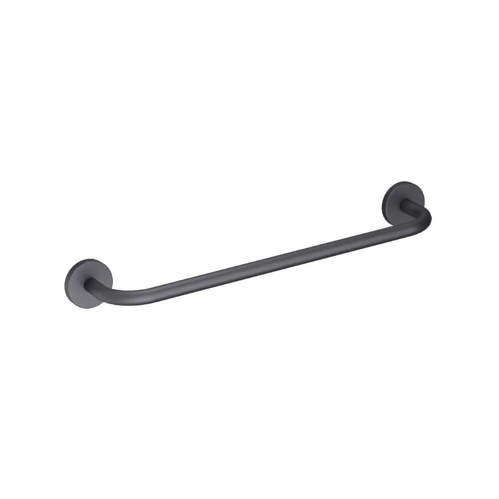Dark Grey Brass Towel Bar - 18" material