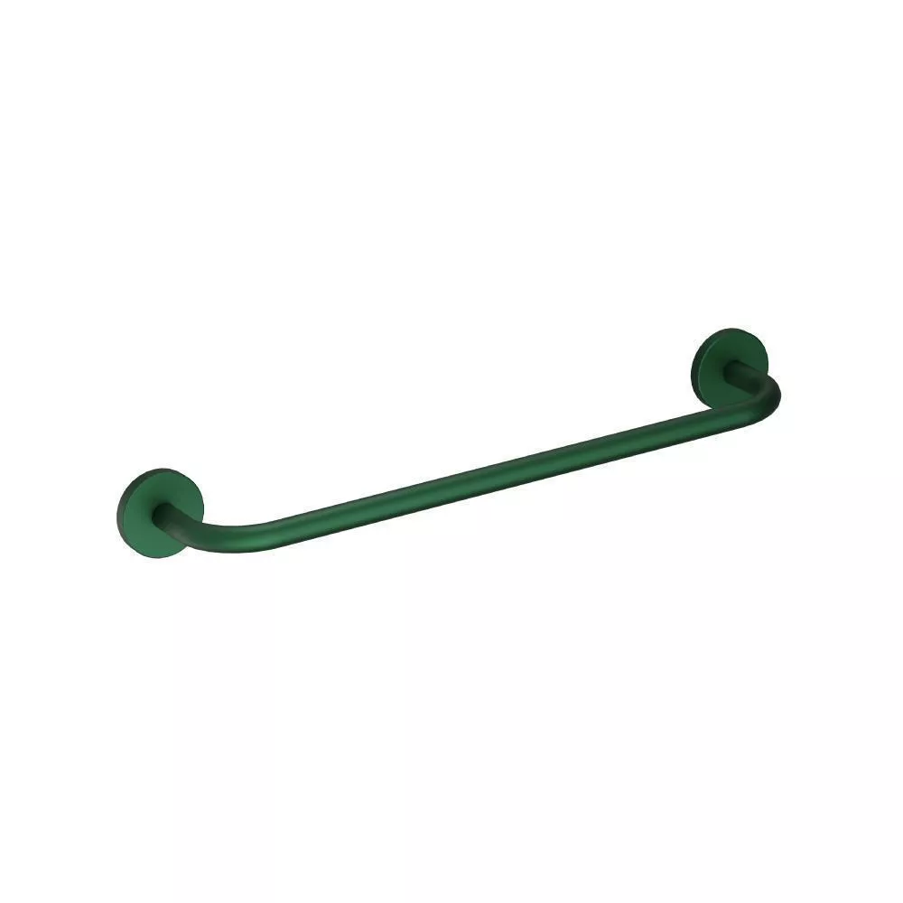 Leaf Green Brass Towel Bar - 18" material