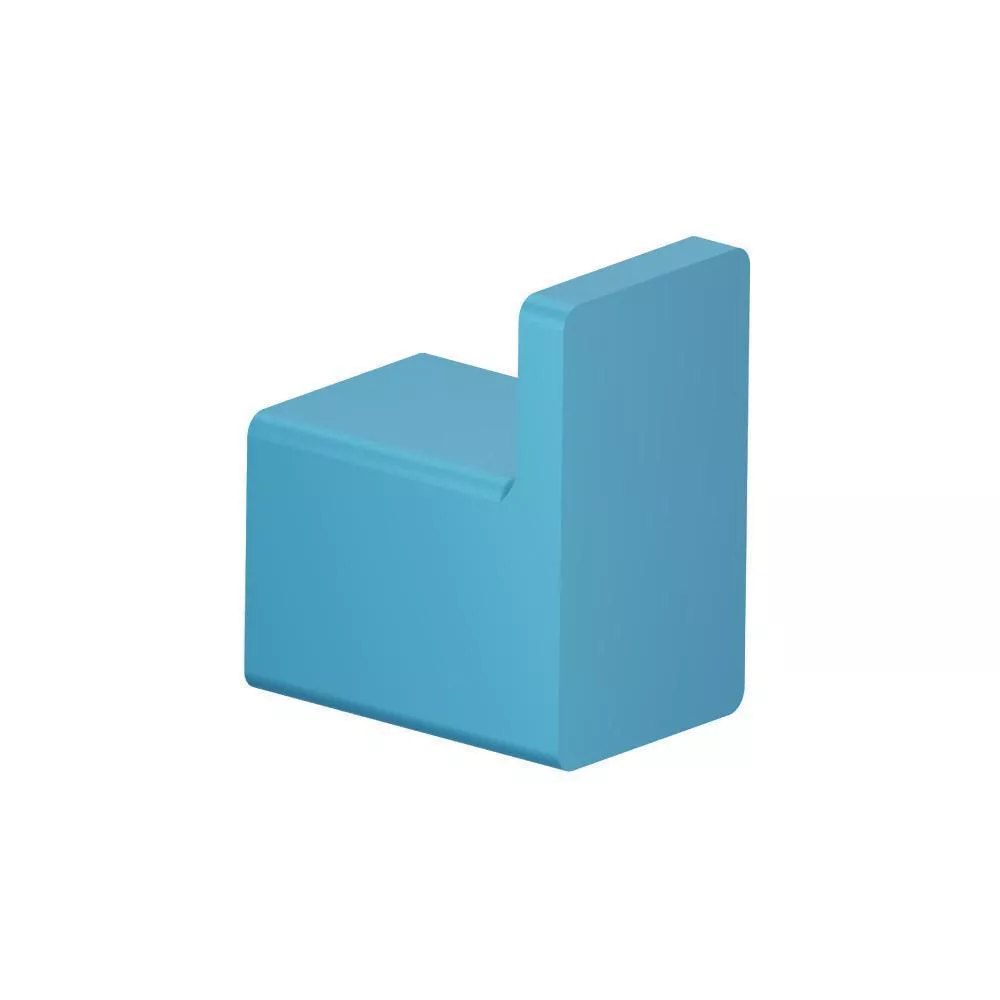 Sky Blue Brass Bathroom Towel / Robe Hook material
