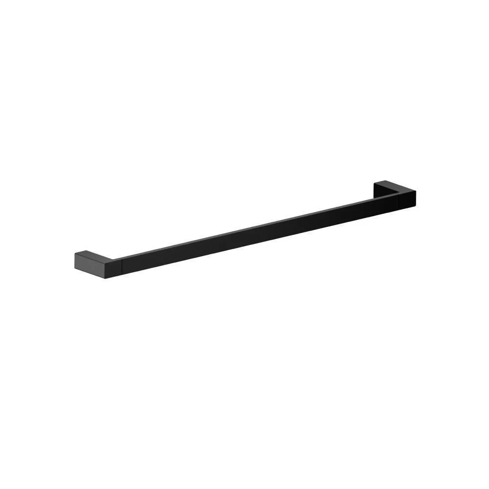 Gloss Black Brass Towel Bar - 24" material