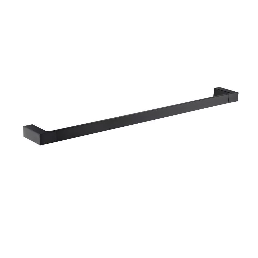 Matte Black Brass Towel Bar - 24" material