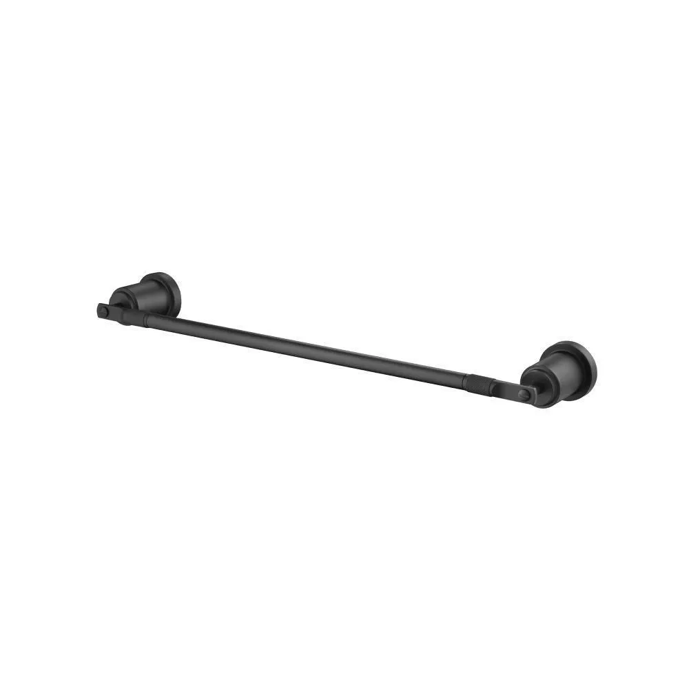 Matte Black Brass Towel Bar - 18" material