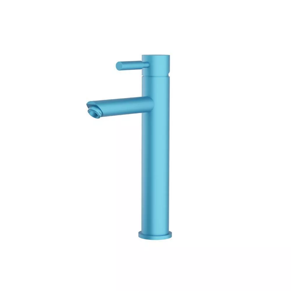 Sky Blue Single Hole Vessel Faucet material