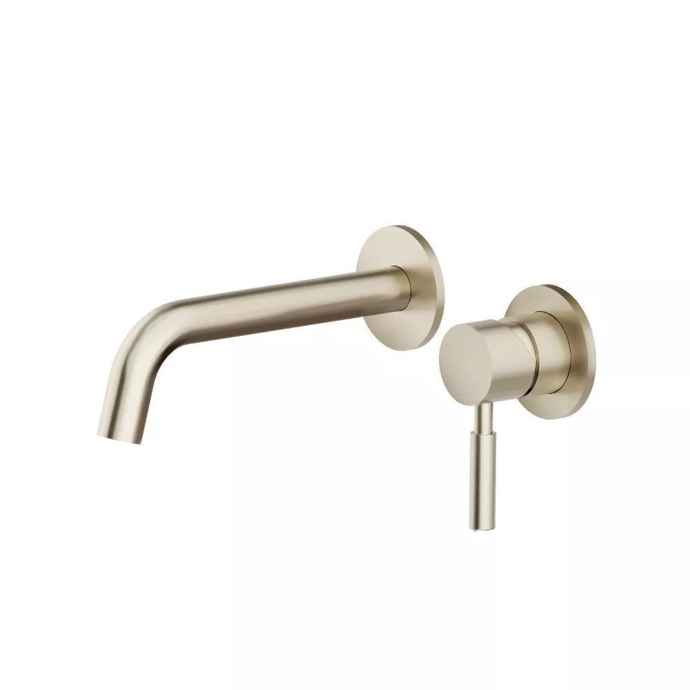 Brushed Nickel PVD Single Handle Wall Mounted Bathroom Faucet material