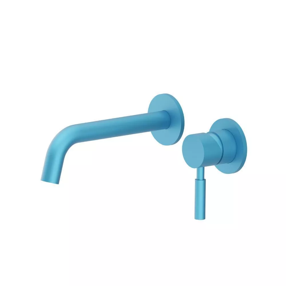 Sky Blue Single Handle Wall Mounted Bathroom Faucet material