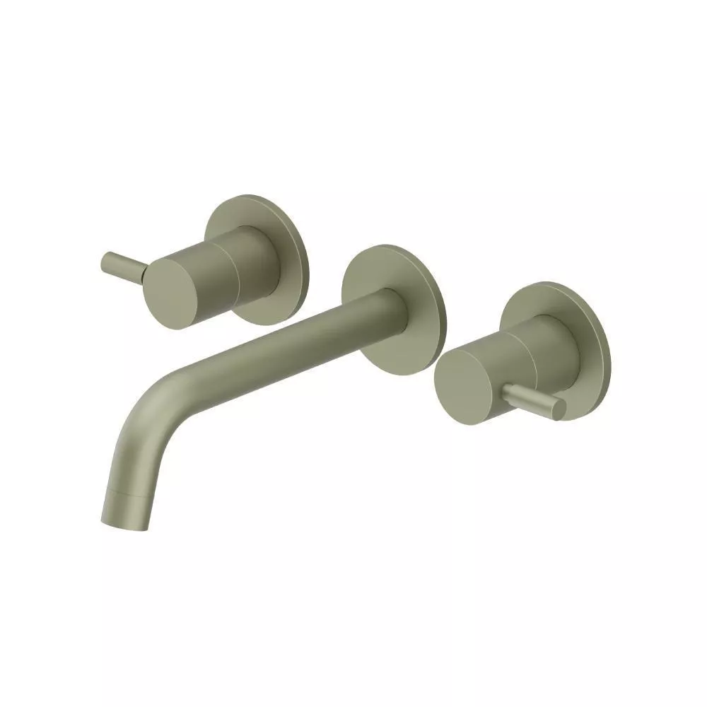 Army Green Two Handle Wall Mounted Bathroom Faucet material