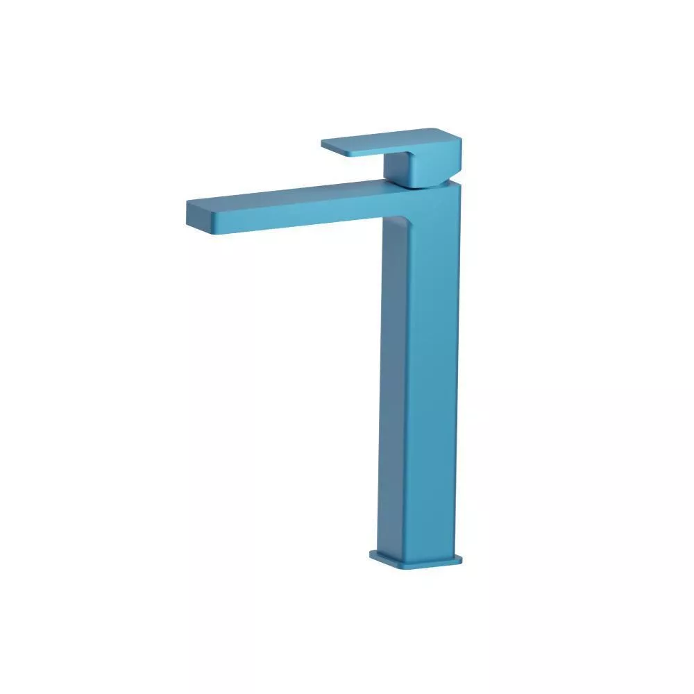 Sky Blue Single Hole Vessel Faucet material