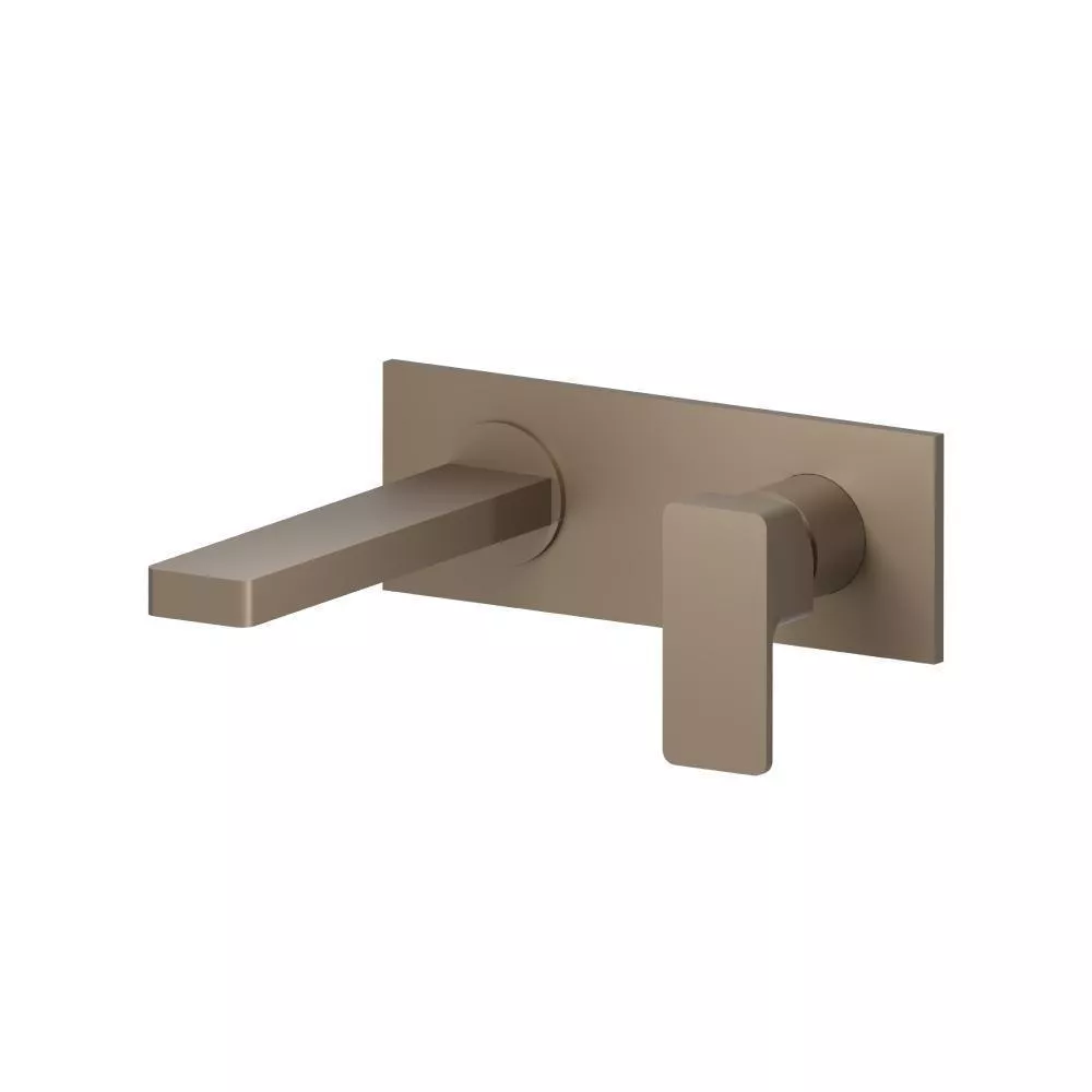 Dark Tan Single Handle Wall Mounted Bathroom Faucet material