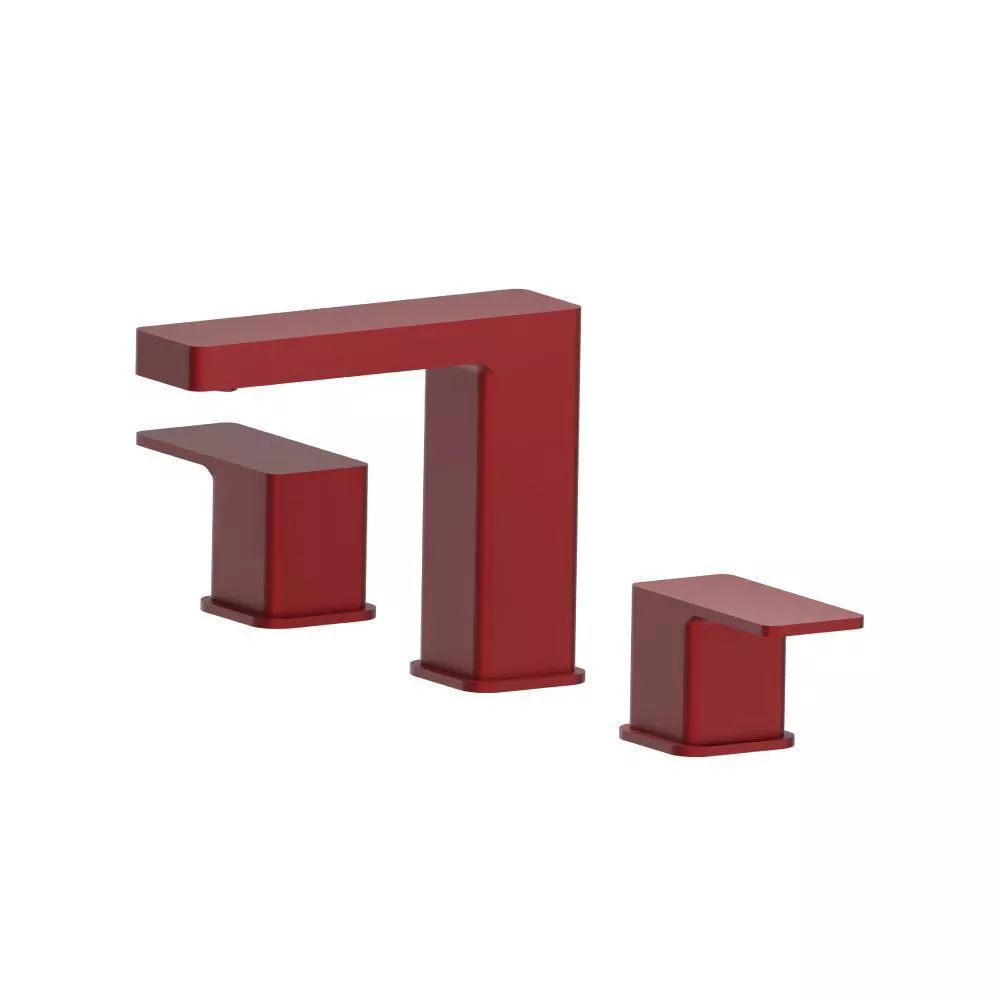 Crimson Three Hole 8" Widespread Two Handle Bathroom Faucet material