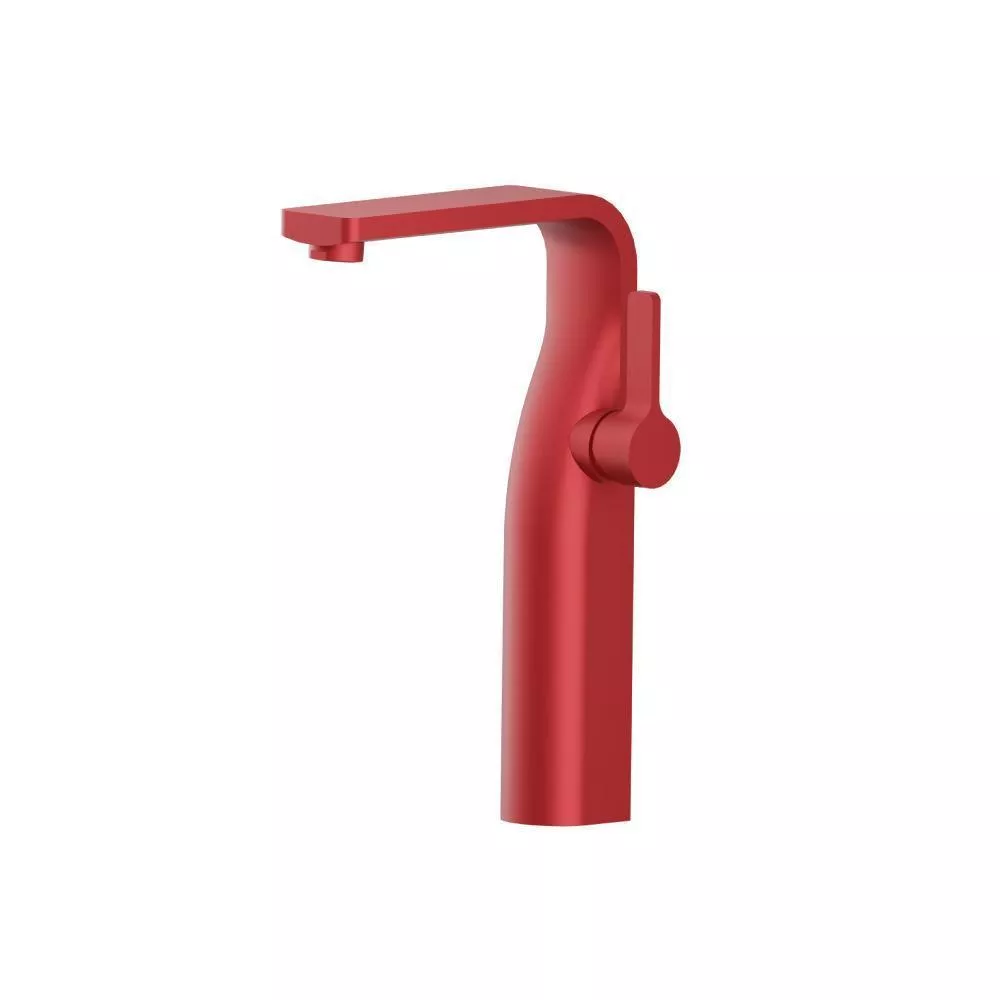 Deep Red Single Hole Vessel Faucet material