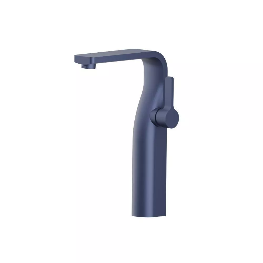Navy Blue Single Hole Vessel Faucet material