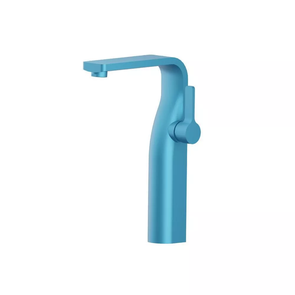 Sky Blue Single Hole Vessel Faucet material
