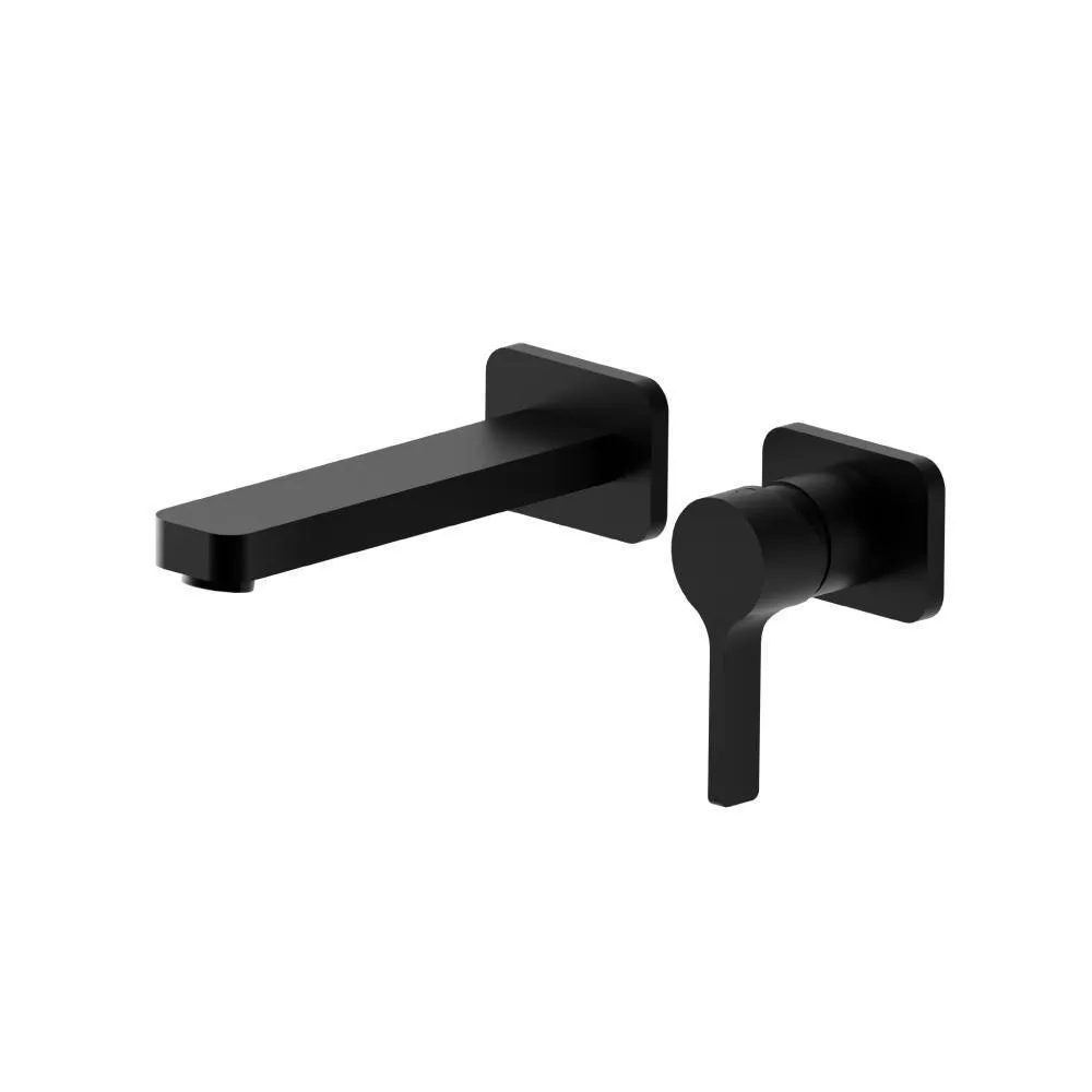 Gloss Black Single Handle Wall Mounted Bathroom Faucet material