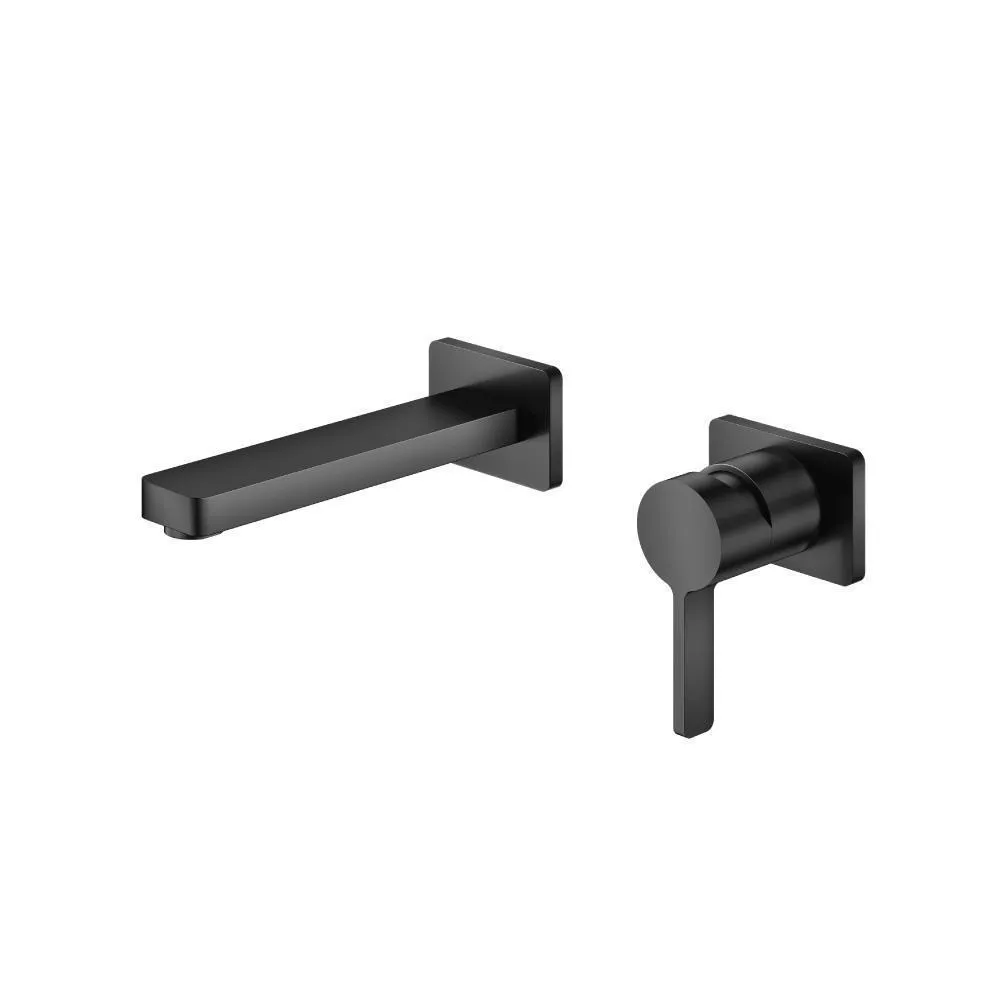 Matte Black Single Handle Wall Mounted Bathroom Faucet material