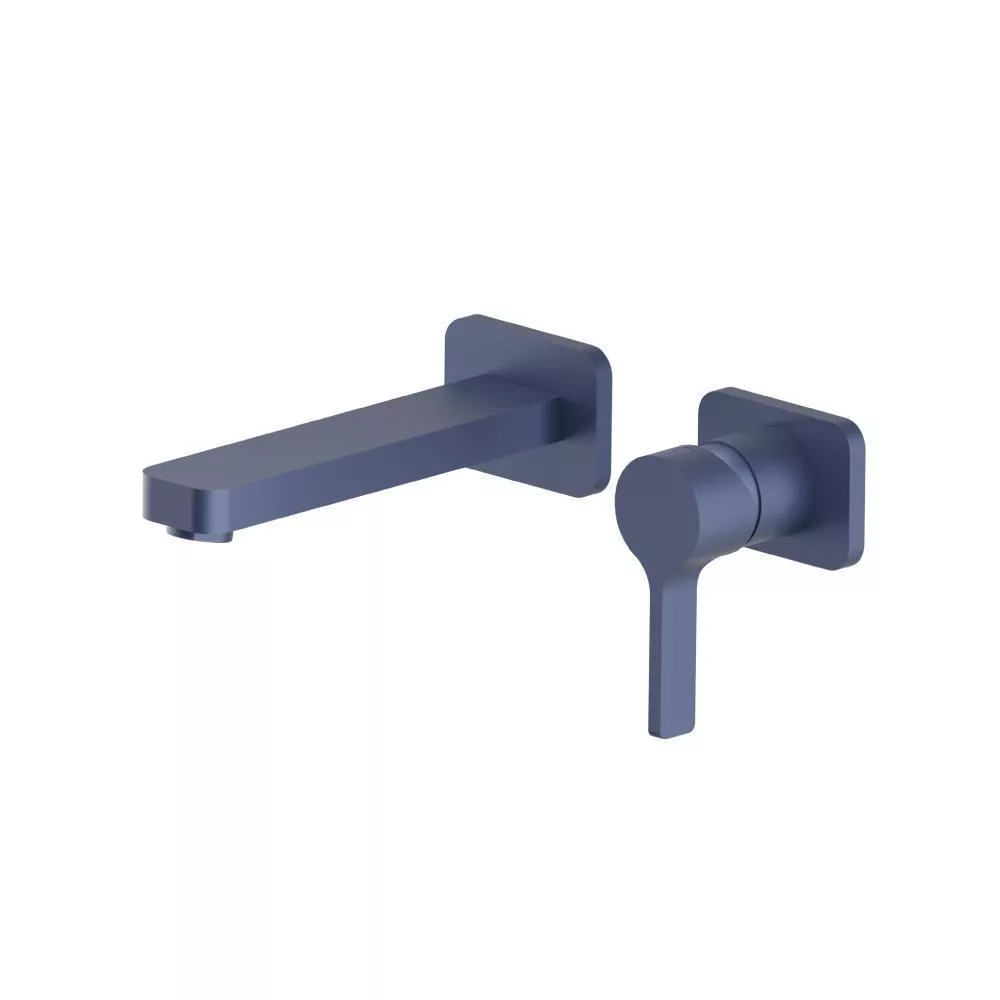 Navy Blue Single Handle Wall Mounted Bathroom Faucet material