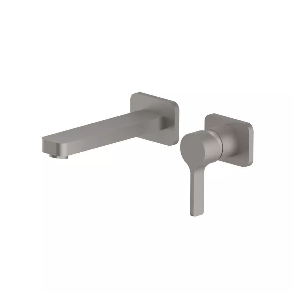 Steel Grey Single Handle Wall Mounted Bathroom Faucet material